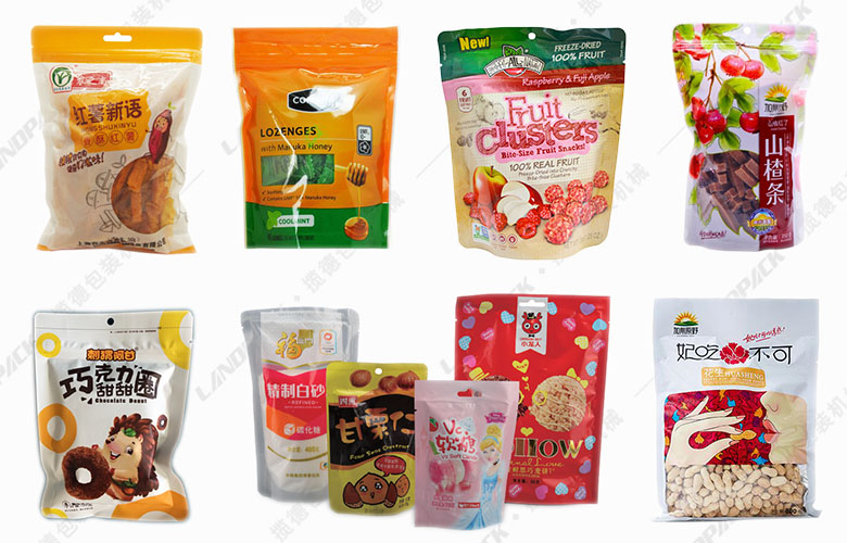 高速给袋式包装机包装样品